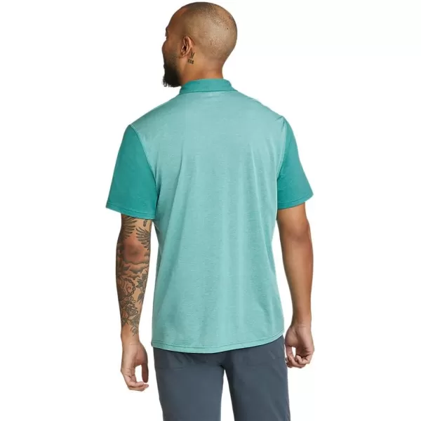 Eddie Bauer Mens Adventurer ShortSleeve Polo ShirtRegular Dusty Jade