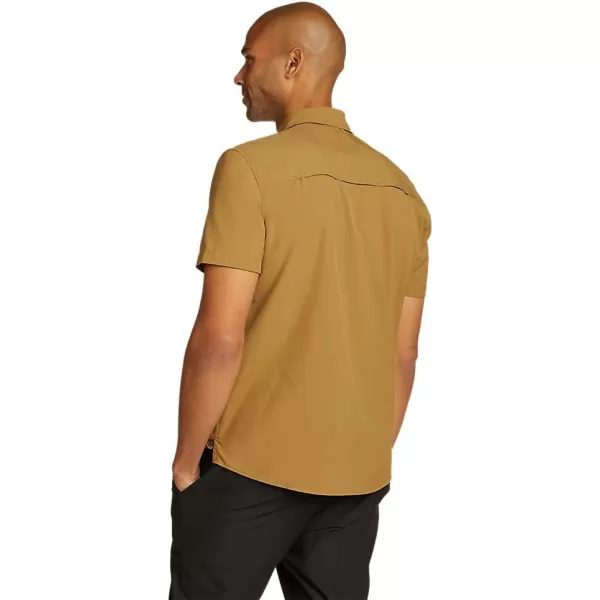 Eddie Bauer Mens Atlas Exploration Flex ShortSleeve ShirtRegular Bronze