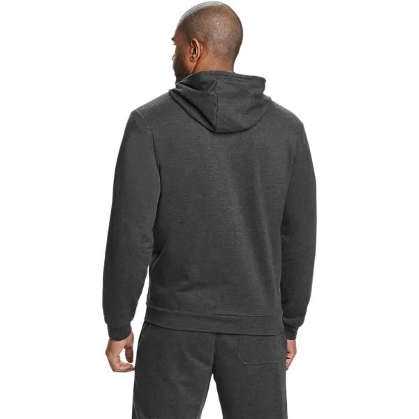 Eddie Bauer Mens Camp Fleece Fz HoodHeather Gray