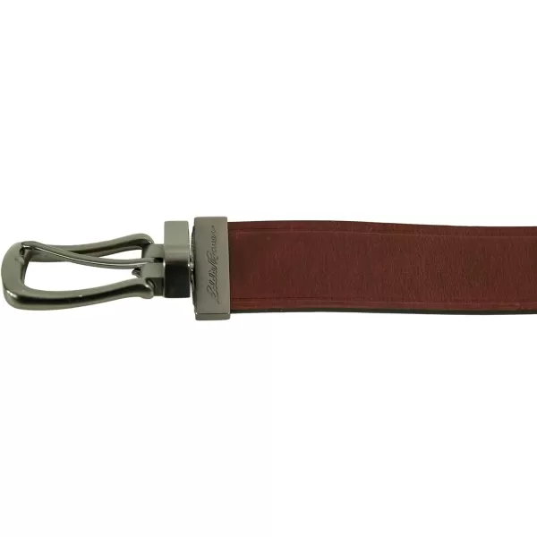 Eddie Bauer Mens Casual Leather Belt with Metal BuckleSmooth Reversible  BrownTan