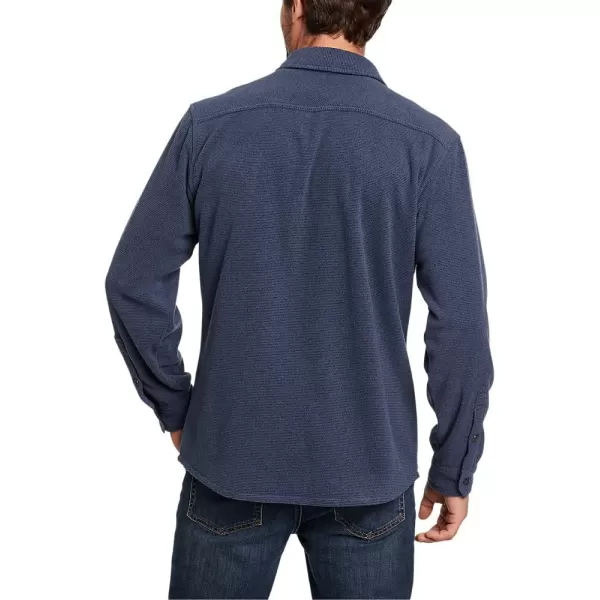 Eddie Bauer Mens Chutes Microfleece Shirt  StripeRegular Atlantic