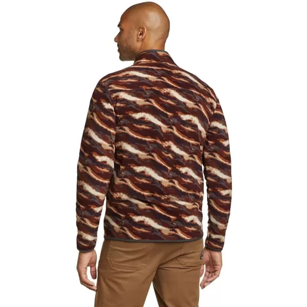 Eddie Bauer Mens Chutes MockNeck FleeceBurgundy