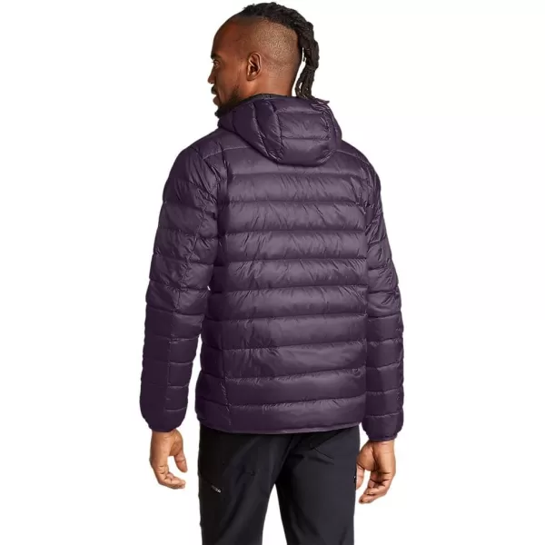 Eddie Bauer Mens CirrusLite Hooded Down JacketTall Grape Recycled