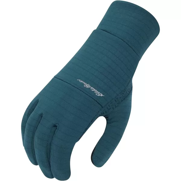 Eddie Bauer Mens Cold Weather Performance Glove Liners Multiple Sizes Multiple ColorsGrid Fleece Dark Teal