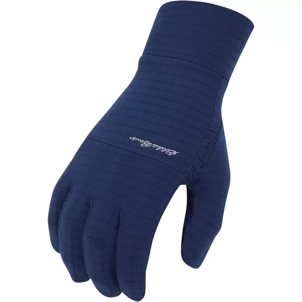 Eddie Bauer Mens Cold Weather Performance Glove Liners Multiple Sizes Multiple ColorsGrid Fleece Navy