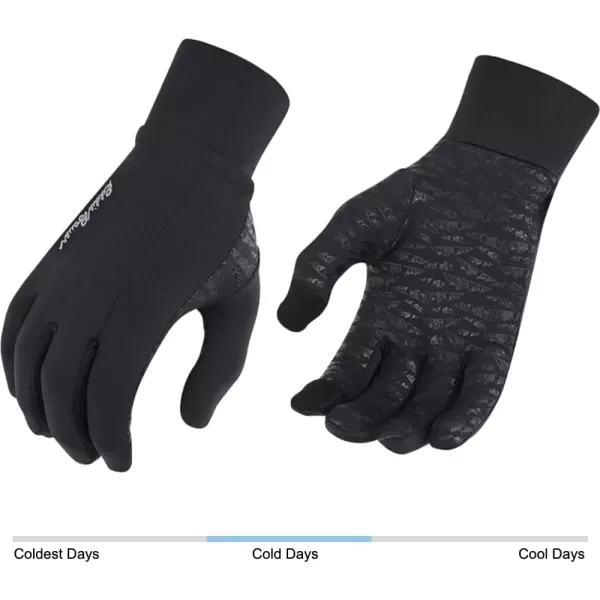 Eddie Bauer Mens Cold Weather Performance Glove Liners Multiple Sizes Multiple ColorsMidweight Ash Grey