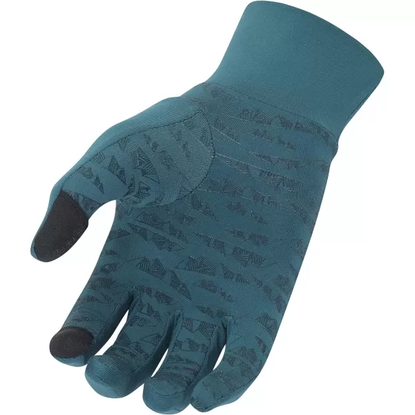 Eddie Bauer Mens Cold Weather Performance Glove Liners Multiple Sizes Multiple ColorsMidweight Dark Teal