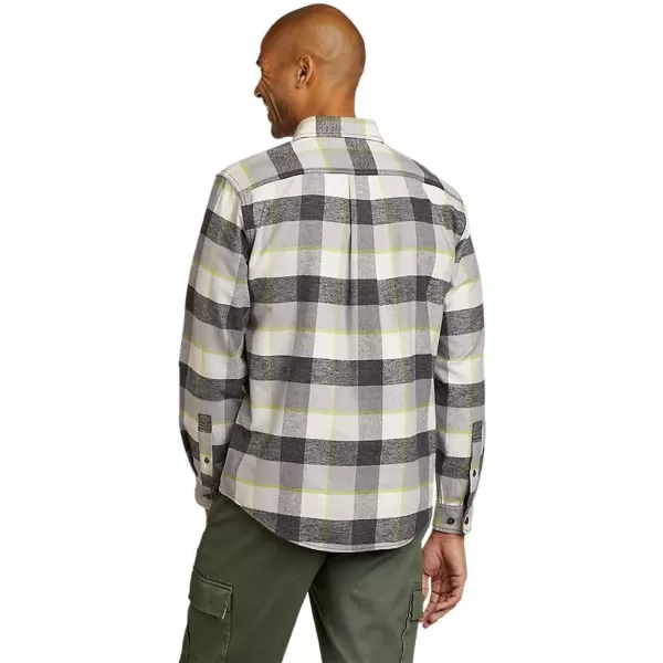 Eddie Bauer Mens EB Hemplify Flannel ShirtRegular Gray