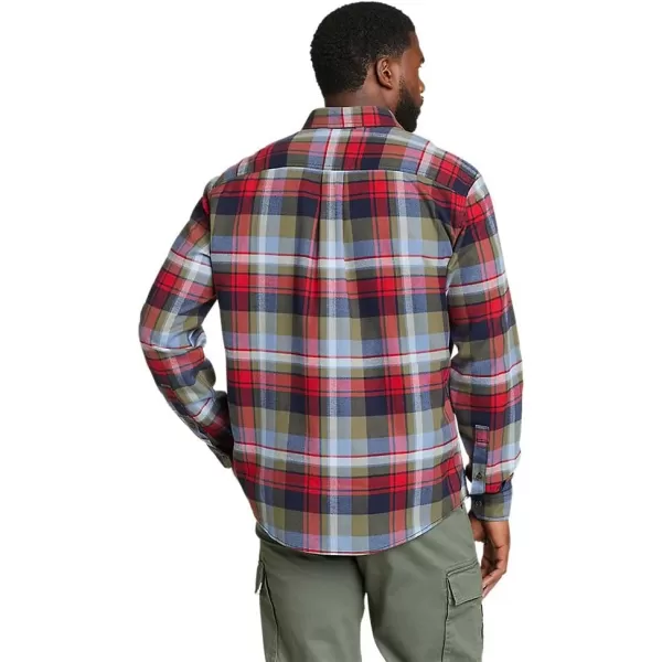 Eddie Bauer Mens Eddies Favorite Classic Fit Flannel Shirt  PlaidAtlantic