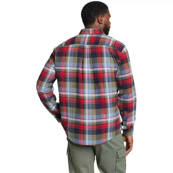 Eddie Bauer Mens Eddies Favorite Classic Fit Flannel Shirt  PlaidAtlantic