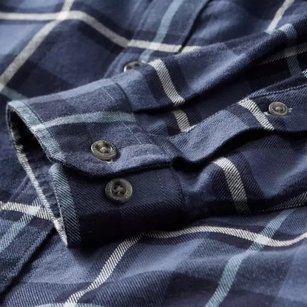 Eddie Bauer Mens Eddies Favorite Classic Fit Flannel Shirt  PlaidDark Loden