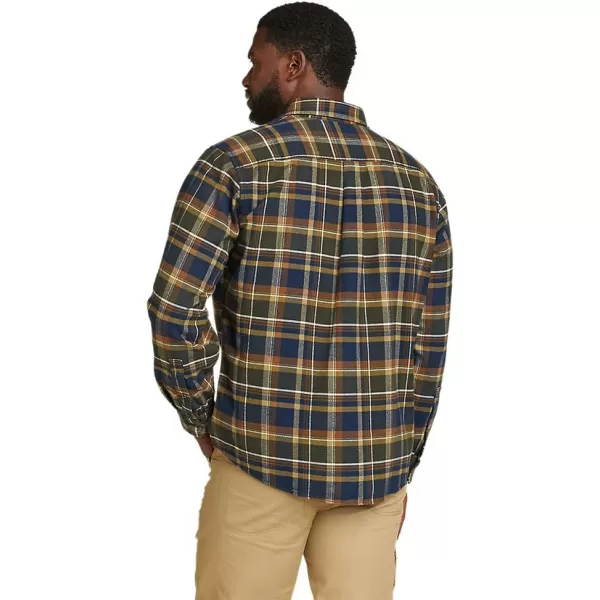 Eddie Bauer Mens Eddies Favorite Classic Fit Flannel Shirt  PlaidDark Loden
