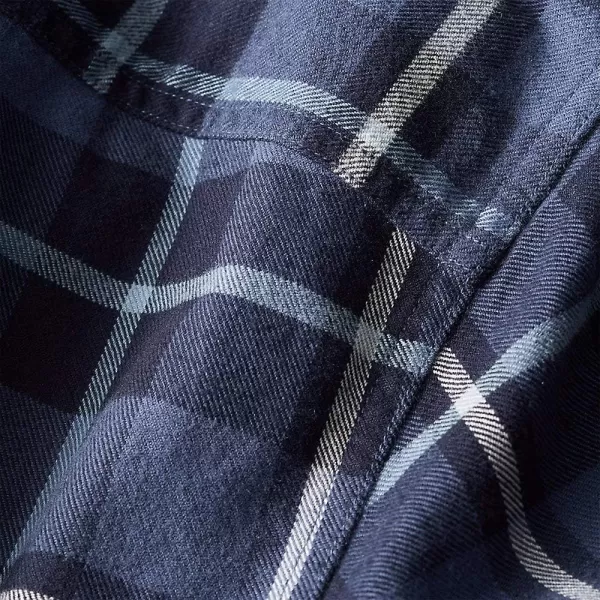 Eddie Bauer Mens Eddies Favorite Classic Fit Flannel Shirt  PlaidDark Loden