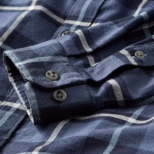 Eddie Bauer Mens Eddies Favorite Classic Fit Flannel Shirt  PlaidDark Loden