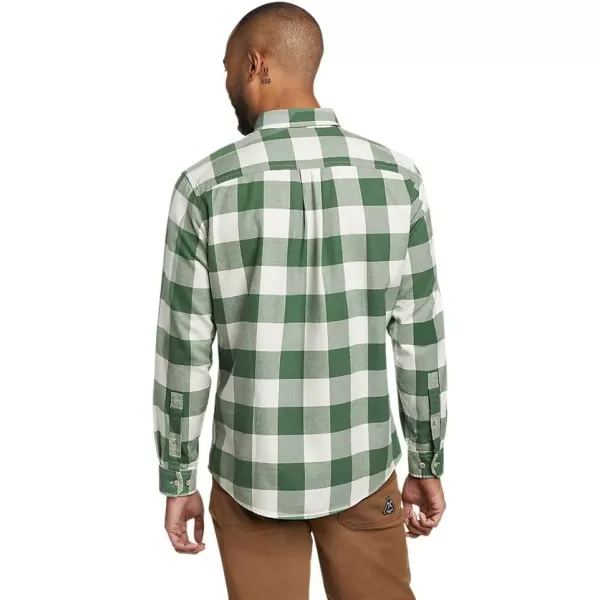 Eddie Bauer Mens Eddies Favorite Classic Fit Flannel Shirt  PlaidIrish Green