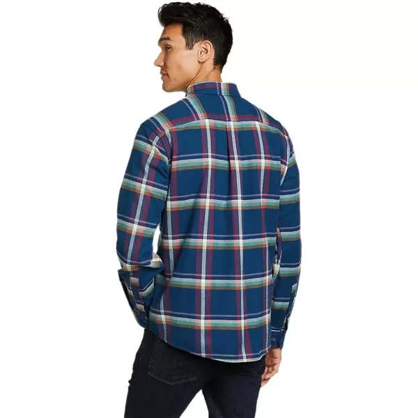 Eddie Bauer Mens Eddies Favorite Classic Fit Flannel Shirt  PlaidRegular Cadet