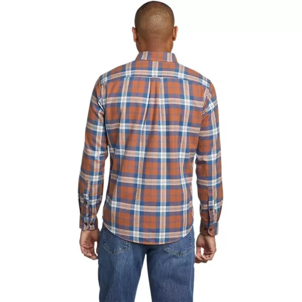 Eddie Bauer Mens Eddies Favorite Classic Fit Flannel Shirt  PlaidRegular Cocoa