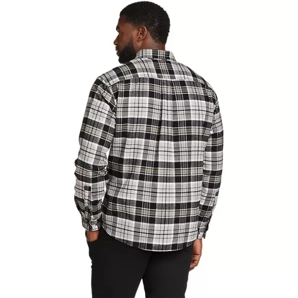 Eddie Bauer Mens Eddies Favorite Classic Fit Flannel Shirt  PlaidTall Dark Smoke