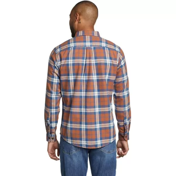 Eddie Bauer Mens Eddies Favorite Flannel Relaxed Fit Shirt  PlaidRegular Cocoa