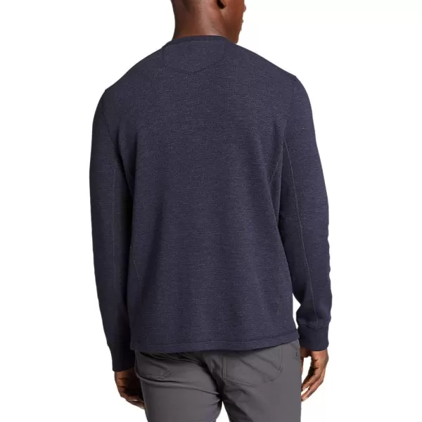 Eddie Bauer Mens Eddies Favorite Ultrasoft Thermal HenleyRegular Htr Navy