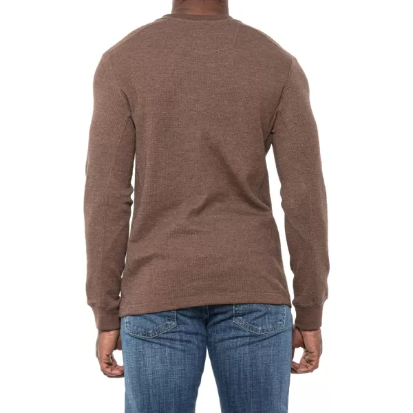 Eddie Bauer Mens Eddies Favorite Ultrasoft Thermal HenleyStandard Brown Bark