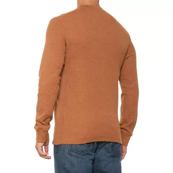 Eddie Bauer Mens Eddies Favorite Ultrasoft Thermal HenleyStandard Sienna