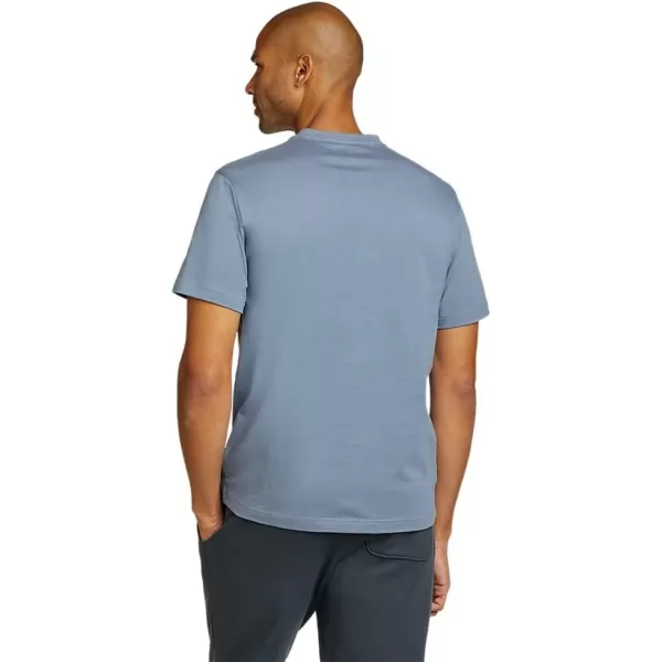 Eddie Bauer Mens Faux ShearlingLined Thermal ShirtBlue Haze