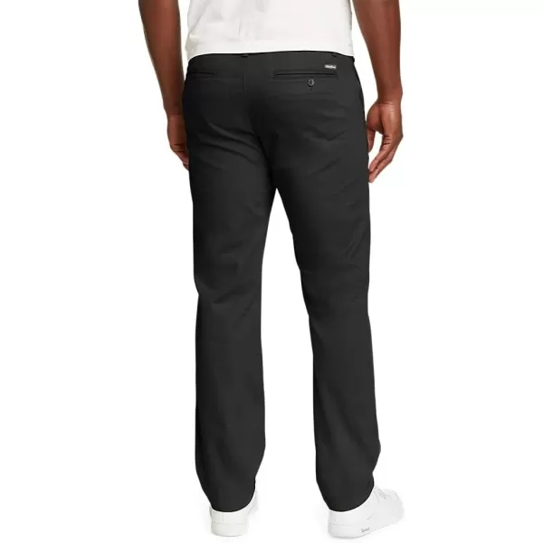 Eddie Bauer Mens Flex WrinkleResistant Sport Chinos  ClassicRegular Black