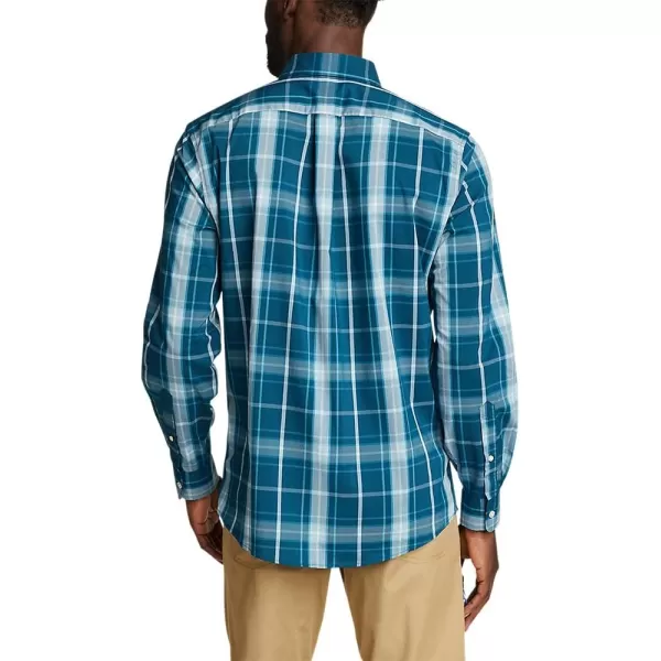 Eddie Bauer Mens Getaway Flex LongSleeve ShirtDk Blue