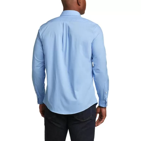 Eddie Bauer Mens Getaway Flex LongSleeve ShirtFrench Blue