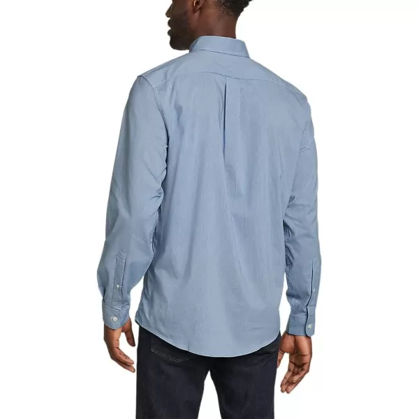 Eddie Bauer Mens Getaway Flex LongSleeve ShirtTrue Blue