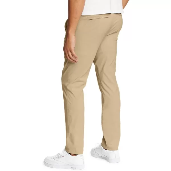 Eddie Bauer Mens Horizon Guide Chino Pants  Slim FitRegular Light Khaki