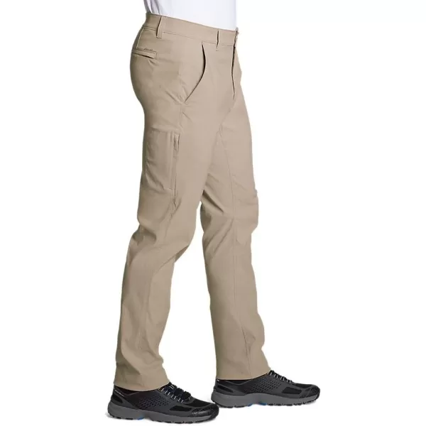 Eddie Bauer Mens Horizon Guide Chino Pants  Slim FitRegular Light Khaki
