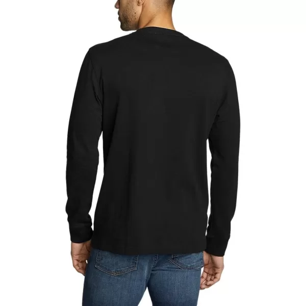 Eddie Bauer Mens Legend Wash Pro LongSleeve TShirtRegular Black