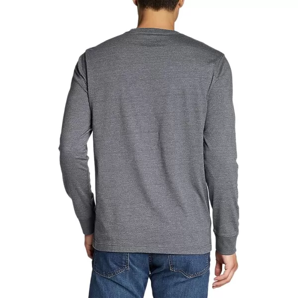 Eddie Bauer Mens Legend Wash Pro LongSleeve TShirtRegular Gray Heather