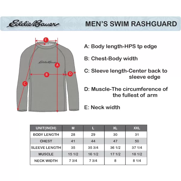 Eddie Bauer Mens Long Sleeve Rashguard Shirt  UPF 40 Sun Protection  Ideal for Outdoor ActivitiesEddie Bauer Mens Long Sleeve Rashguard Shirt  UPF 40 Sun Protection  Ideal for Outdoor Activities