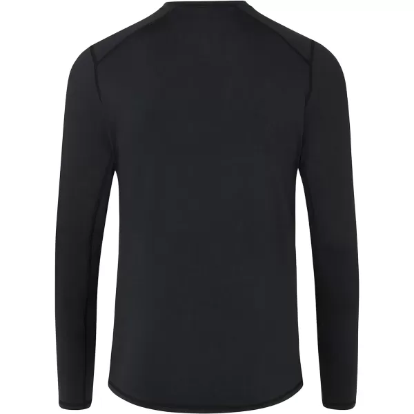 Eddie Bauer Mens Midweight Long Sleeve Crew Neck ShirtBlack