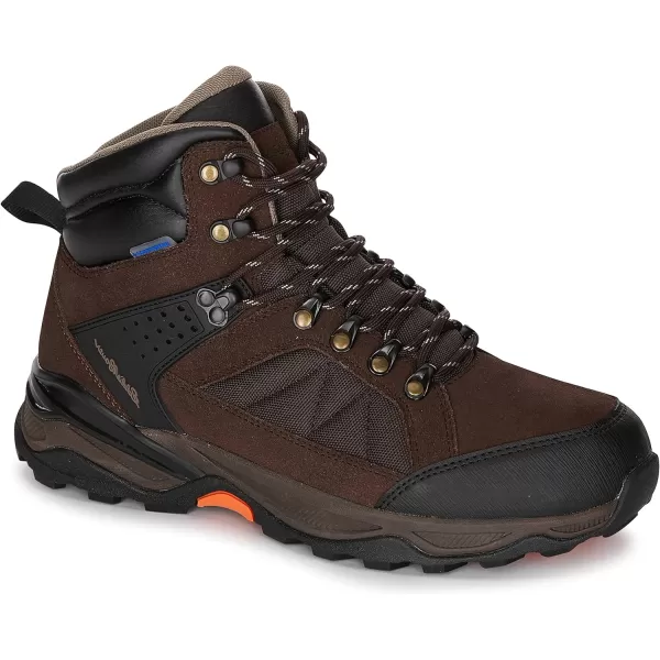 Eddie Bauer Mens Mount Hood Waterproof Hiking BootsChocolate Brown