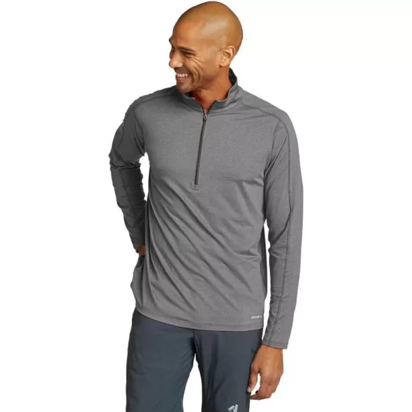 Eddie Bauer Mens Mountain Trek LongSleeve 12ZipMed Htr Gray