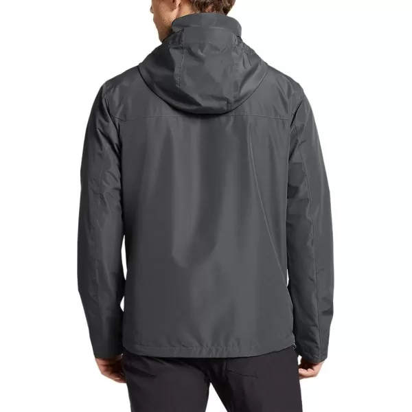 Eddie Bauer Mens Packable Rainfoil JacketDark Smoke