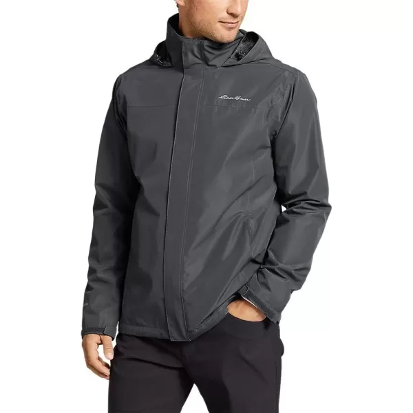 Eddie Bauer Mens Packable Rainfoil JacketDark Smoke