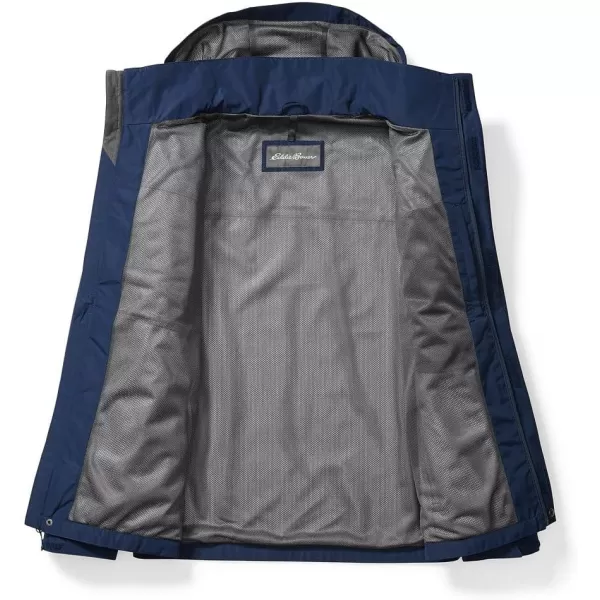 Eddie Bauer Mens Packable Rainfoil JacketMedium Indigo Recycled