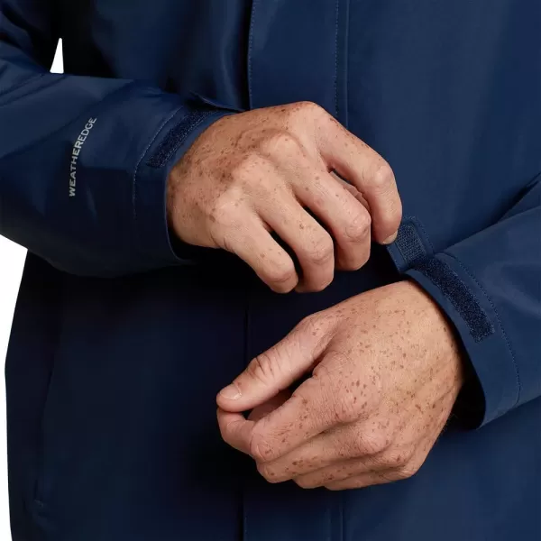 Eddie Bauer Mens Packable Rainfoil JacketMedium Indigo Recycled