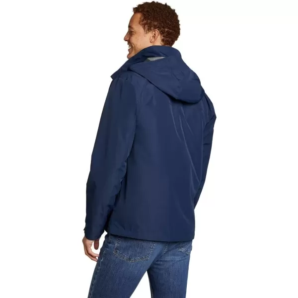 Eddie Bauer Mens Packable Rainfoil JacketMedium Indigo Recycled