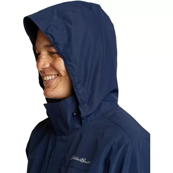 Eddie Bauer Mens Packable Rainfoil JacketMedium Indigo Recycled