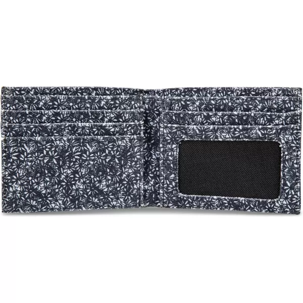 Eddie Bauer Mens Pioneer Printed Cotton Canvas Bifold WalletBlue