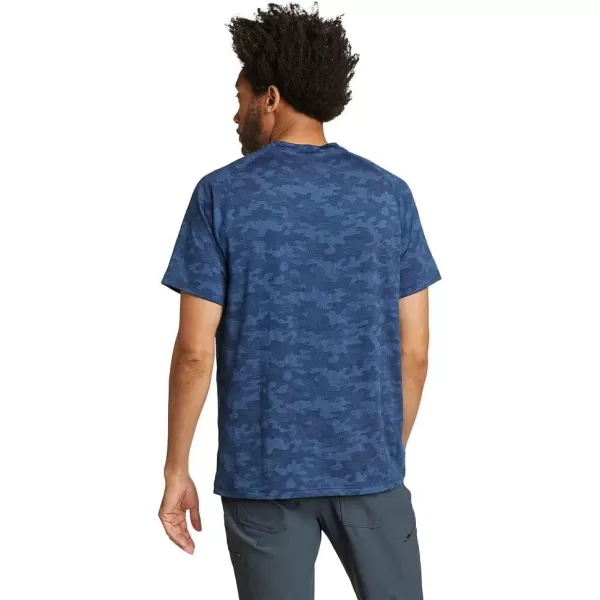 Eddie Bauer Mens Resolution Jacquard TShirtBrilliant Blue