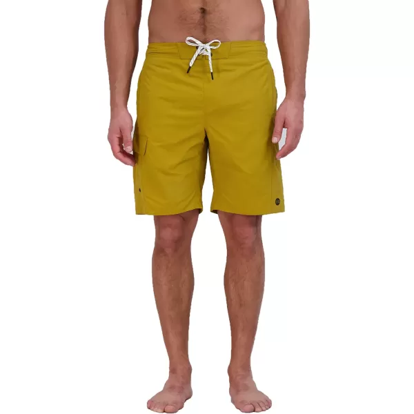 Eddie Bauer Mens SPF 50 EBoard Swim TrunksAntique Gold