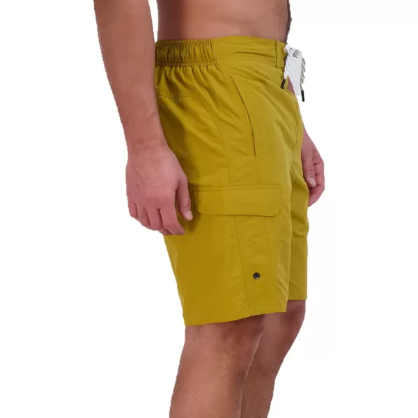 Eddie Bauer Mens SPF 50 EBoard Swim TrunksAntique Gold