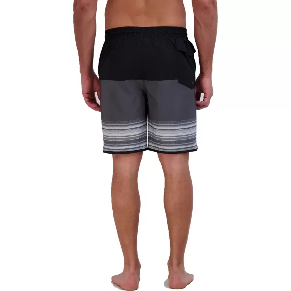 Eddie Bauer Mens SPF 50 EBoard Swim TrunksBlack